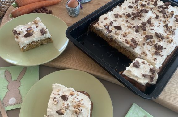 Cremig-kerniger Möhrenkuchen
