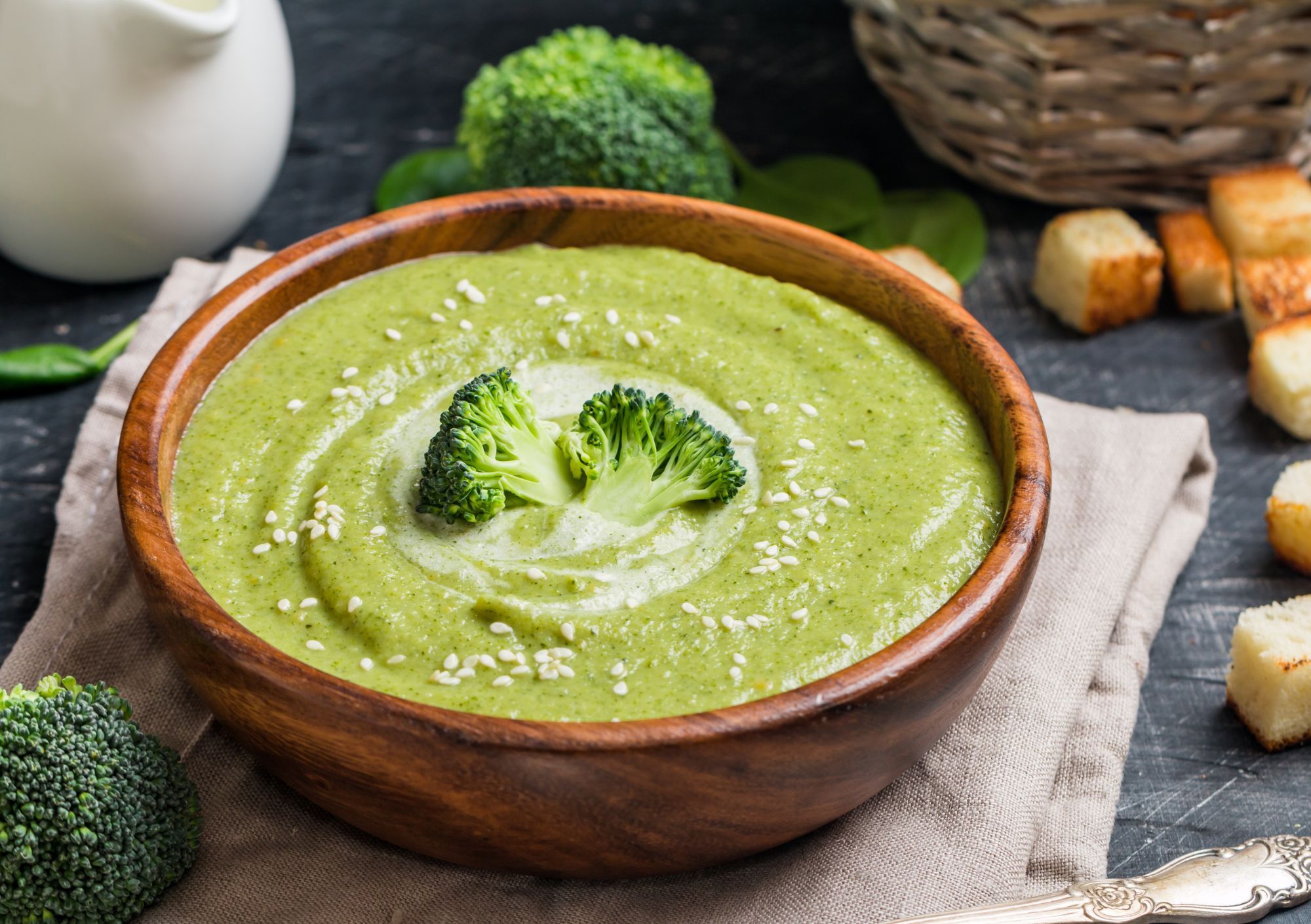 Cremige Brokkolisuppe