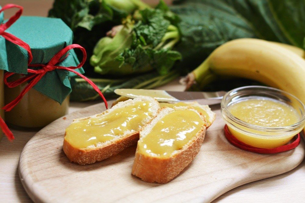 Bananen-Rhabarbermarmelade