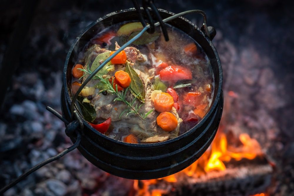Rinderschmorbraten im Gemüsebett