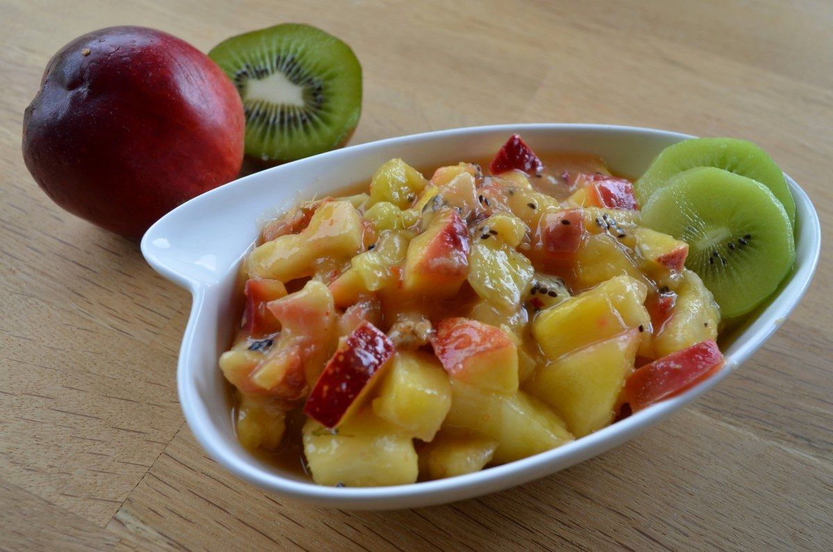 Scharfe Obstsauce mit Chili (asiatisch)